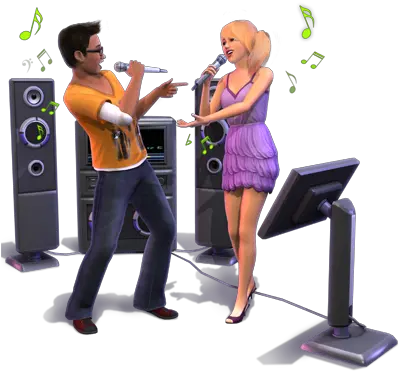 Cantando Karaoke Png 2 Image Sims 3 Showtime Render Karaoke Png