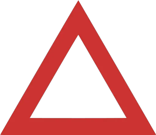 Persian Red Triangle Outline Icon Red Triangle Warning Sign Png Red Triangle Png