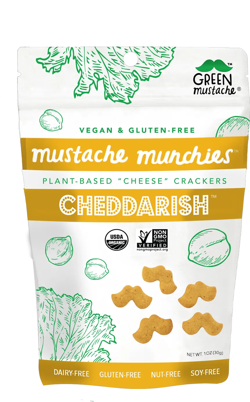 Mustache Munchies Cheddarish Crackers Png Icon For Facebook