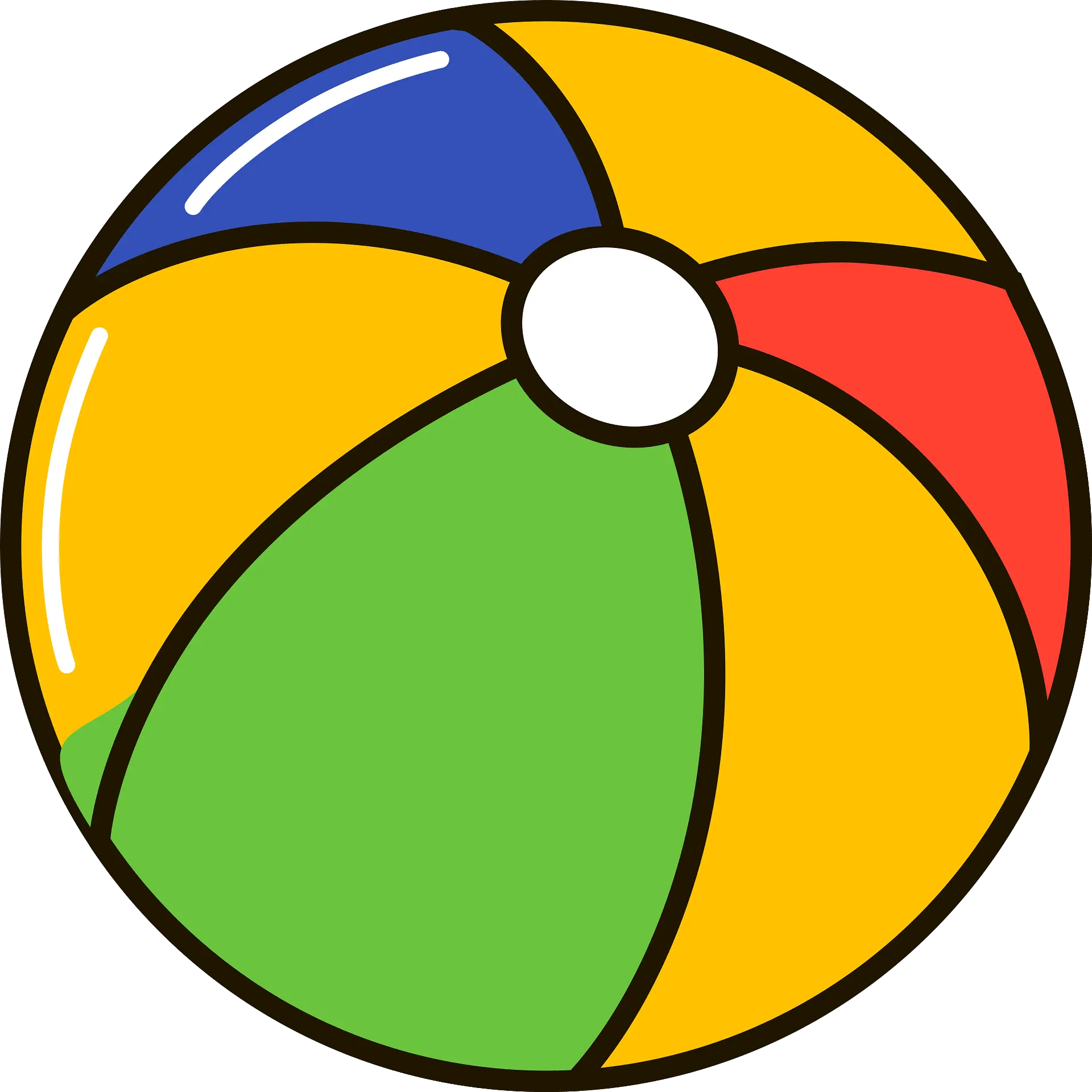 Beach Ball Clipart Free Download Transparent Png Creazilla Sporty Beachball Png