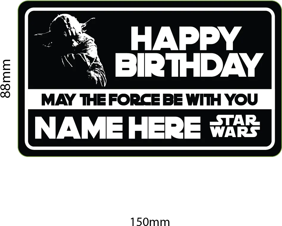 Star Wars Transparent Png Black And White Star Wars Happy Birthday Starwars Png