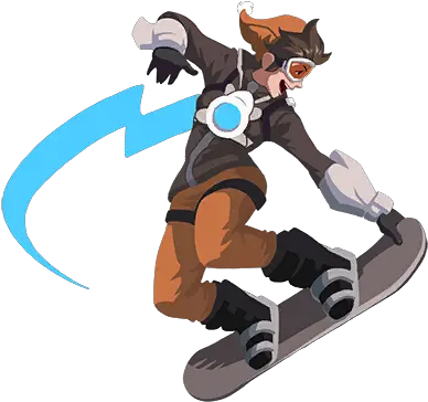 Snowboarding Jumping Png Photos Overwatch Graffiti Tracer Render Tracer Png