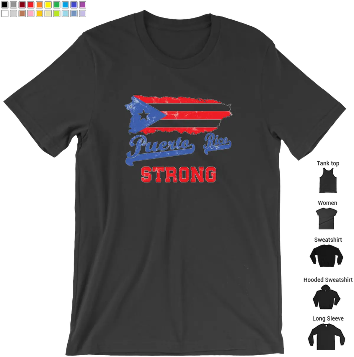 Boricua Puerto Rico Flag Shirt Strong Png Rican