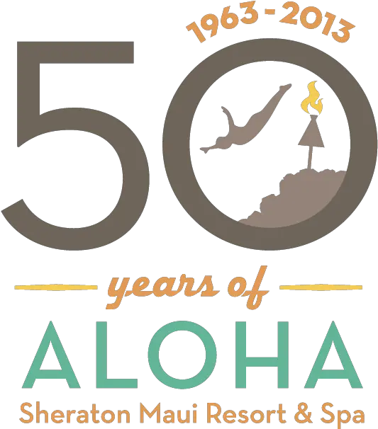 Logo For Sheraton Maui Resort Spa Graphic Design Png 50th Anniversary Logo