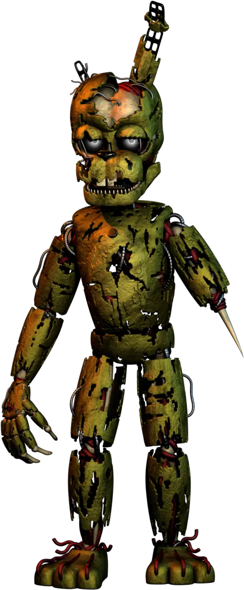 Fnaf 6 Springtrap Picture Freeuse Stock Fnaf 6 Scrap Springtrap Png 6 Png