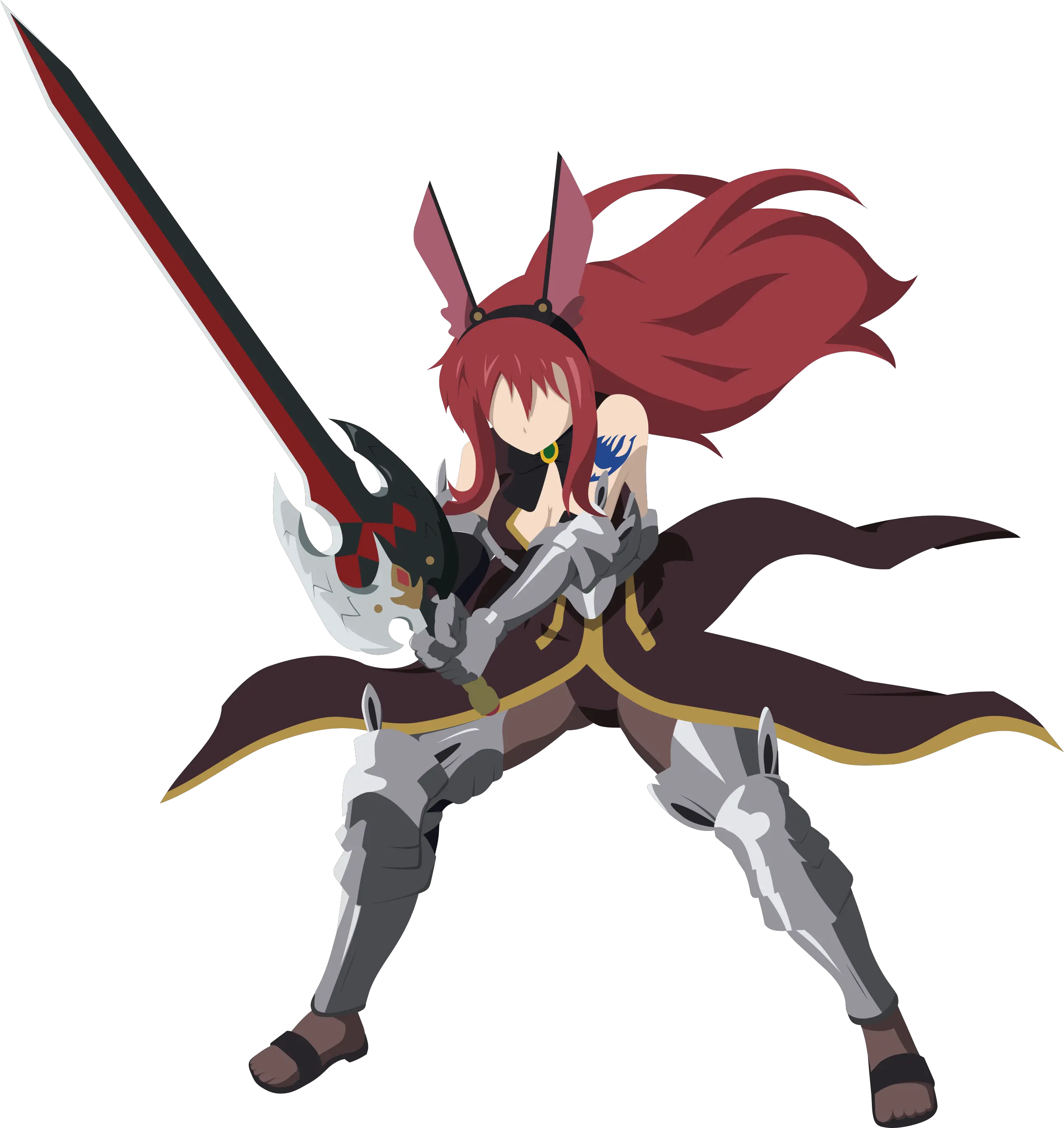 Fairytail Fairy Tail Erza Rabbit Armor Png Erza Scarlet Icon