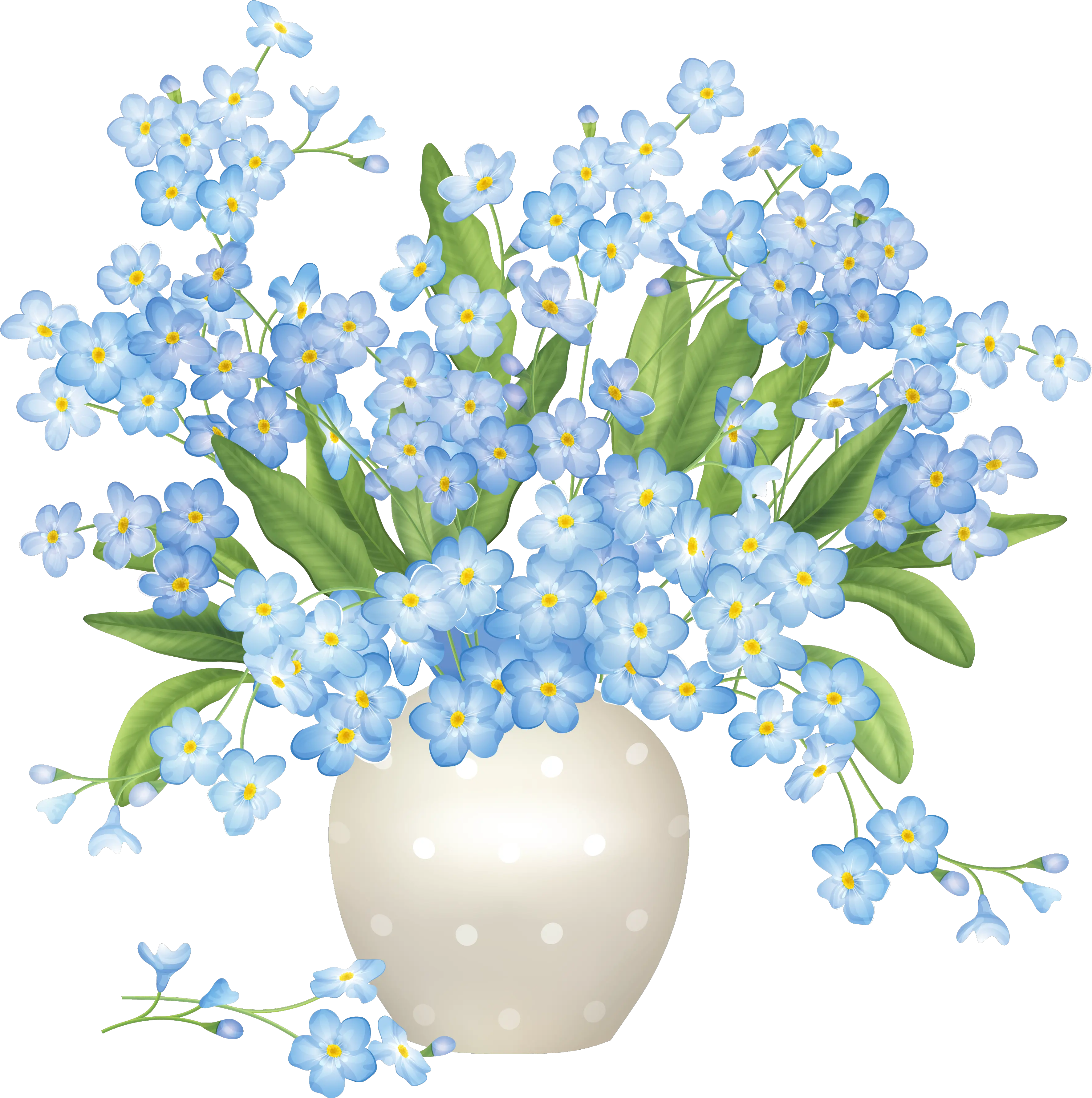 Download Blue Flower Clipart Transparent Flower Vase Vase Of Flowers Clipart Png Flowers Clipart Transparent Background png