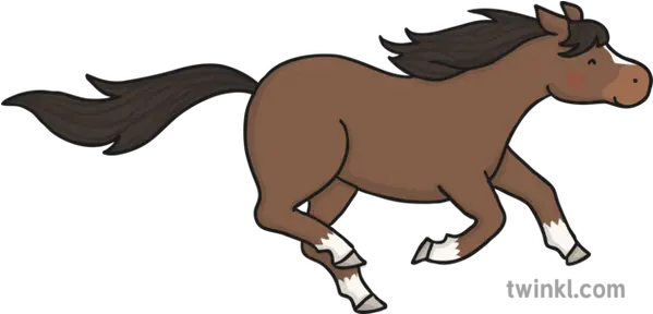 Running Horse Illustration Twinkl Twinkl Horse Png Horse Running Png