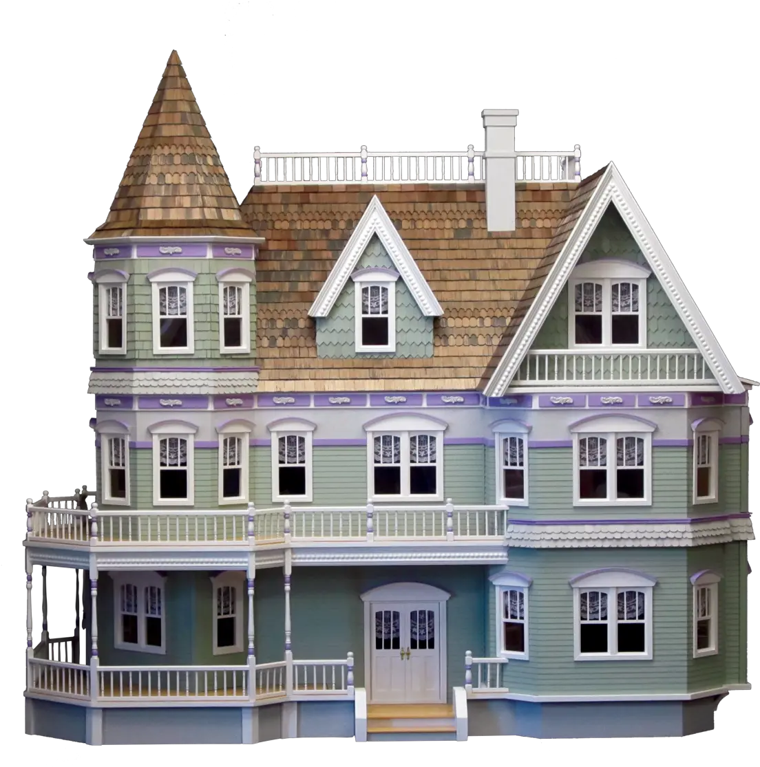 House Toy Queen Anne Dollhouse Kit Png Mansion Png
