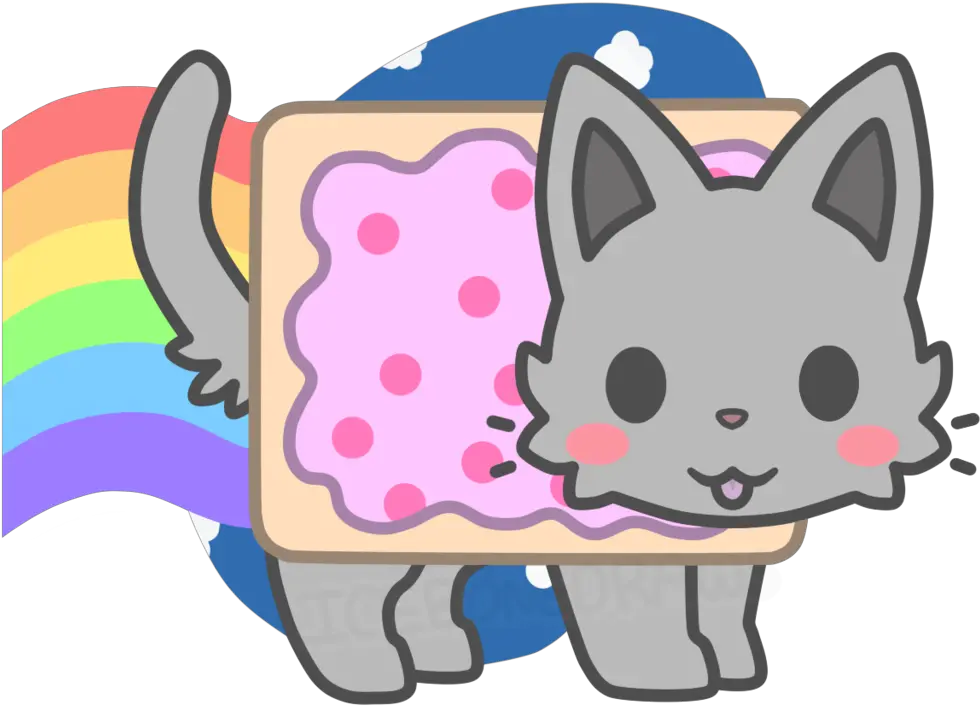 Donut Kawaii Nyan Cat Cute Nyan Cat Drawing Png Nyan Cat Transparent