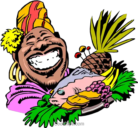 Cartoon Food Platter Royalty Free Jamaican Food Clipart Png Cartoon Food Png