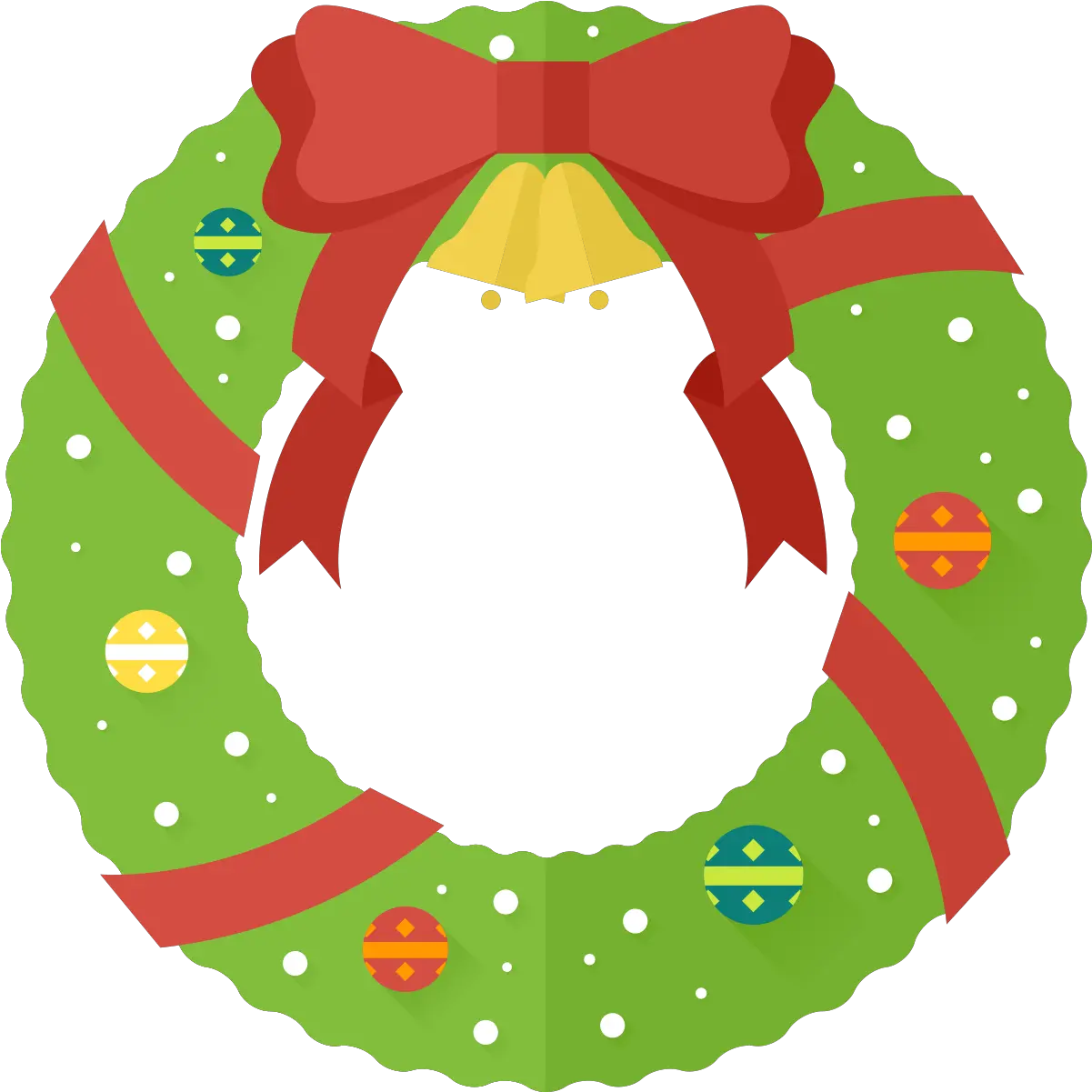 Xmas Wreath Clipart Kid Cartoon Cute Christmas Wreath Png Wreath Transparent
