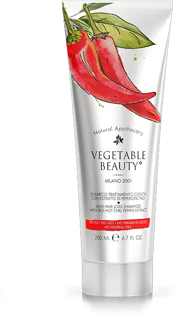 Anti Hair Loss Shampoo With Red Hot Chili Pepper Extract Png