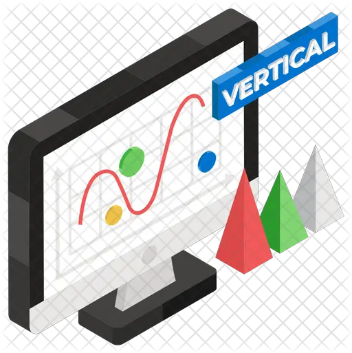 Vertical Line Graph Icon Of Flat Style Graphic Design Png Vertical Line Png