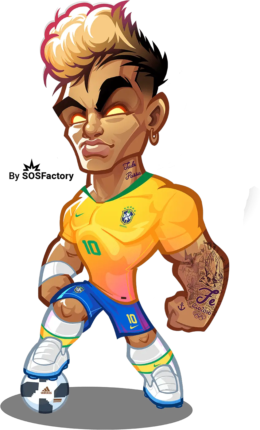 Neymar Animated Png U0026 Free Animatedpng Transparent Neymar Cartoon Neymar Png