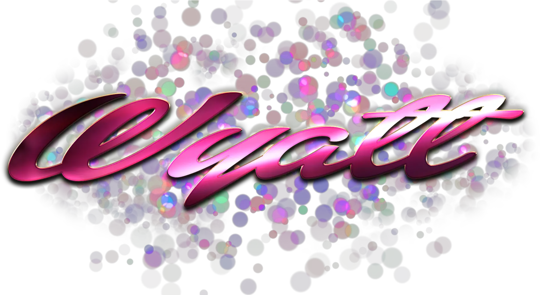 Download Wyatt Name Logo Bokeh Png Harwinder Name Teena Name Bokeh Png