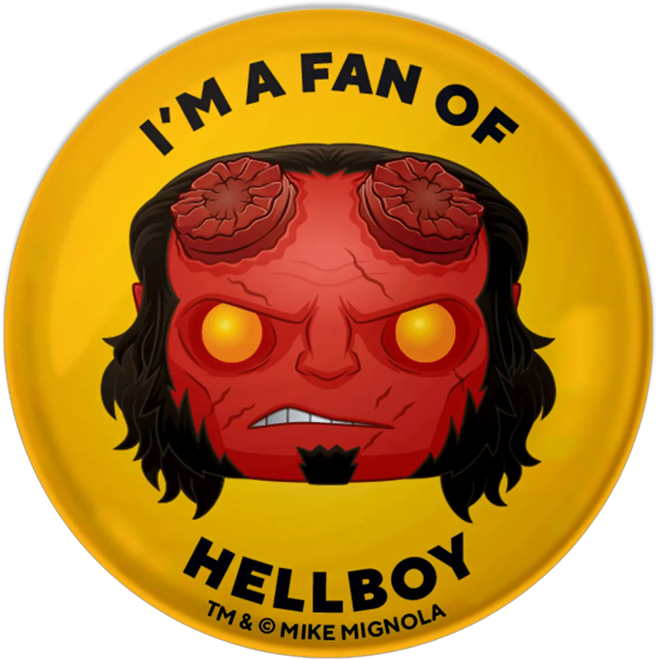 Iu0027m A Fan Of Hellboy Catalog Funko Everyone Is A Fan Illustration Png Hellboy Logo Png