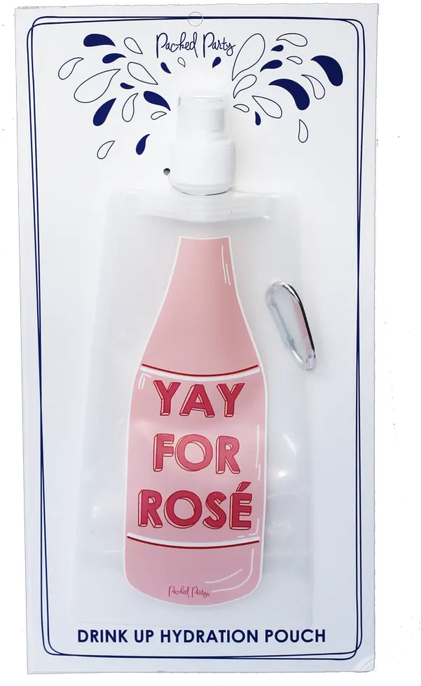 Packed Party Yay For Rose Hydration Pouch Glass Bottle Png Yay Png