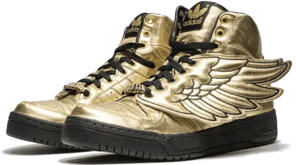 Js Wings U201cmetallic Goldu201d Outdoor Shoe Png Gold Wings Png