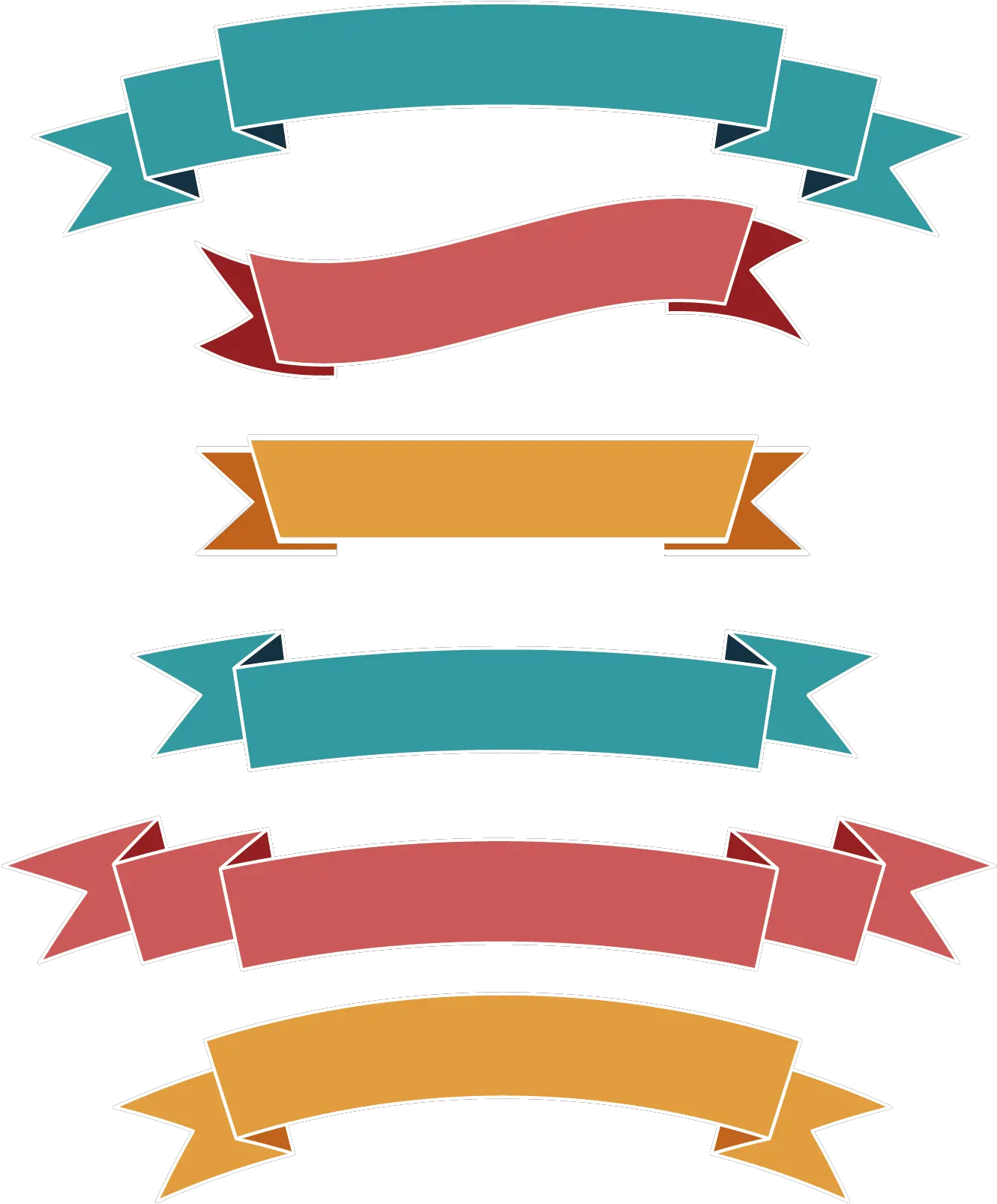 Flat Simple Label Banner Ribbon Clipart Ribbon Tag Png Banner Ribbon Png png