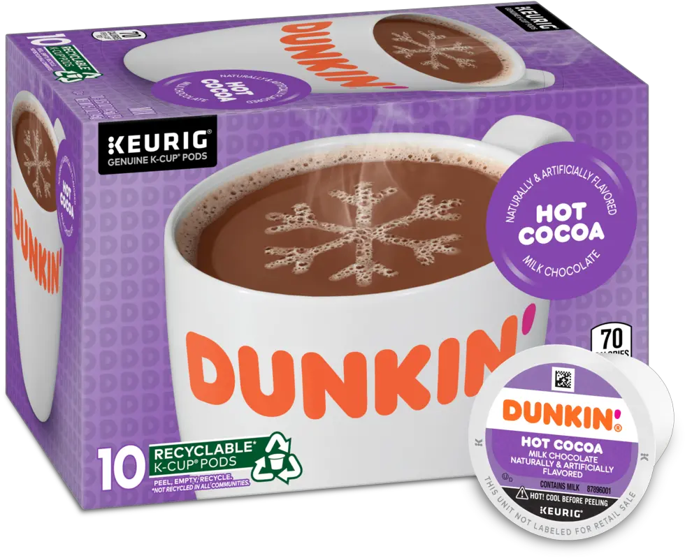 Hot Cocoa K Dunkin Donuts K Cups Oz Png Hot Chocolate Transparent
