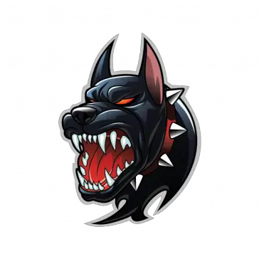 Pin Aggressive Dog Angry Dog Vector Png Pitbull Logo