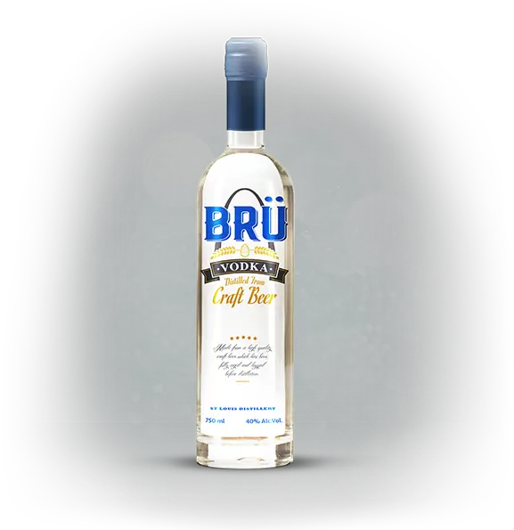 Brü Vodka U2014 Welcome To St Louis Distillery Glass Bottle Png Vodka Transparent