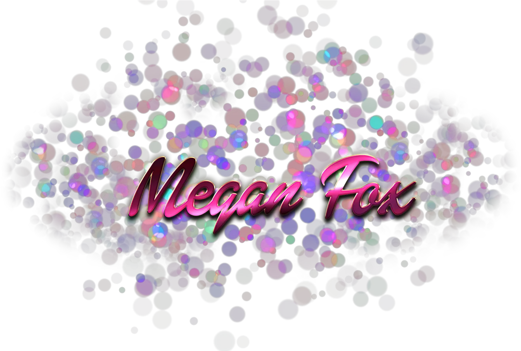 Download Megan Fox Name Logo Bokeh Png Grace Name Png Sophia Name Bokeh Png