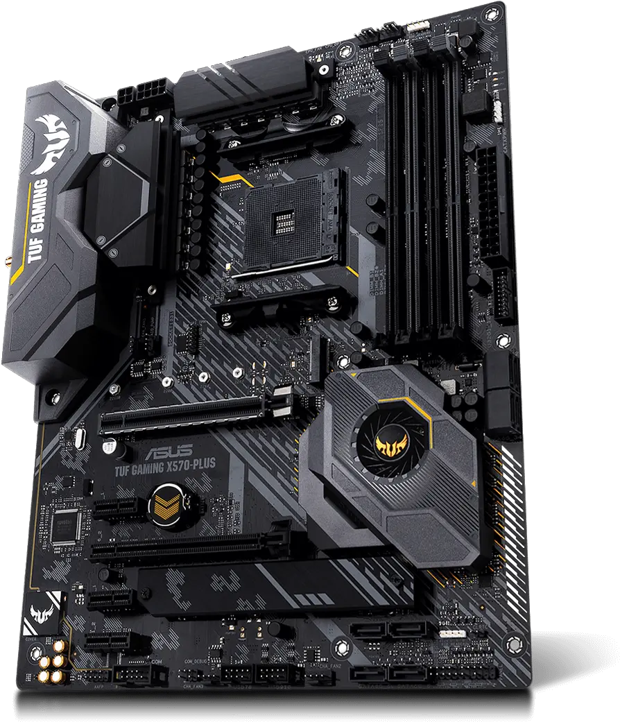 Asus Tuf Gaming X570 Plus Desktop Motherboard Asus Tuf Gaming X570 Plus Am Png Motherboard Png