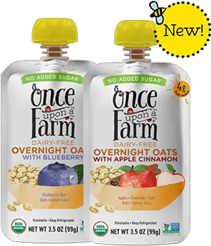 Overnight Oats With Blueberry Once Upon A Farm Organics Juicebox Png Blueberry Transparent Background