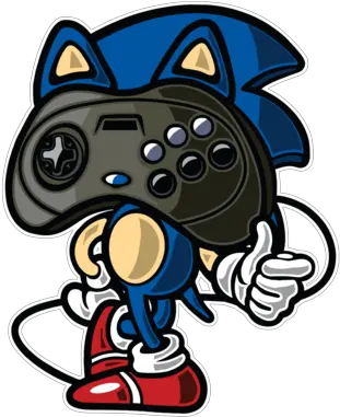 Sonic Sega Controller Head Vintage Sticker Sega Png Sonic Head Png