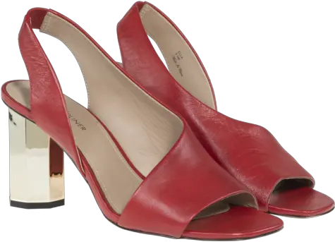 Red Heels Open Toe Png Heels Icon