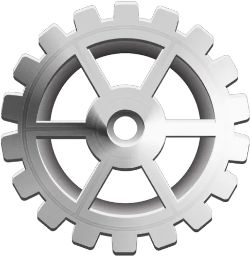 Download Simple 3d Metallic Gear For Ui 3d Gear Png Metal Gear Png