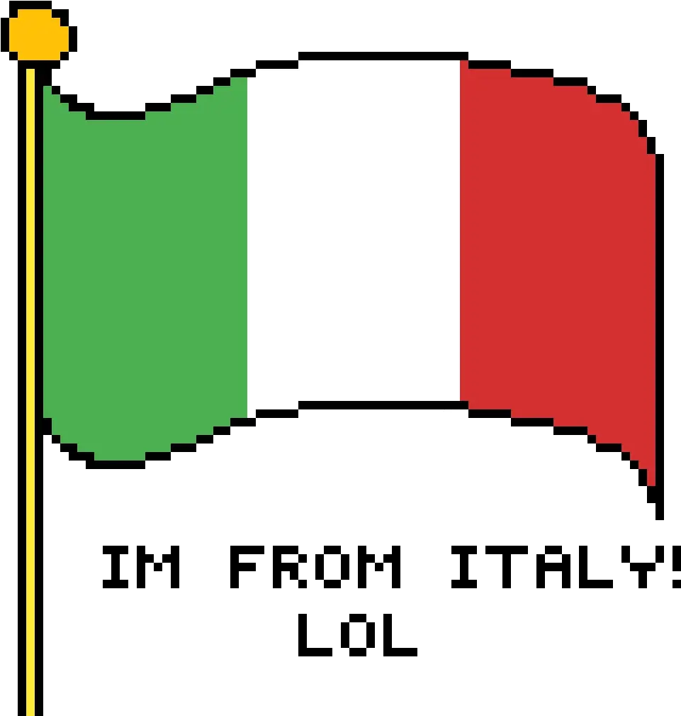 Pixilart Italy Flag By Riverdalefan Lgbtq Flag Transparent Background Png Italy Flag Png