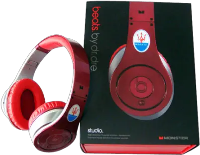 Monster Beats By Dr Dre Studio High Performance Maserati Color Pure Red Headphones Png Dr Dre Png