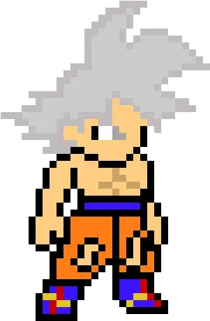 Pixel Art Gallery Pixel Art Sangoku Ultra Instinct Png 16 X`16 Pixel Skull Icon