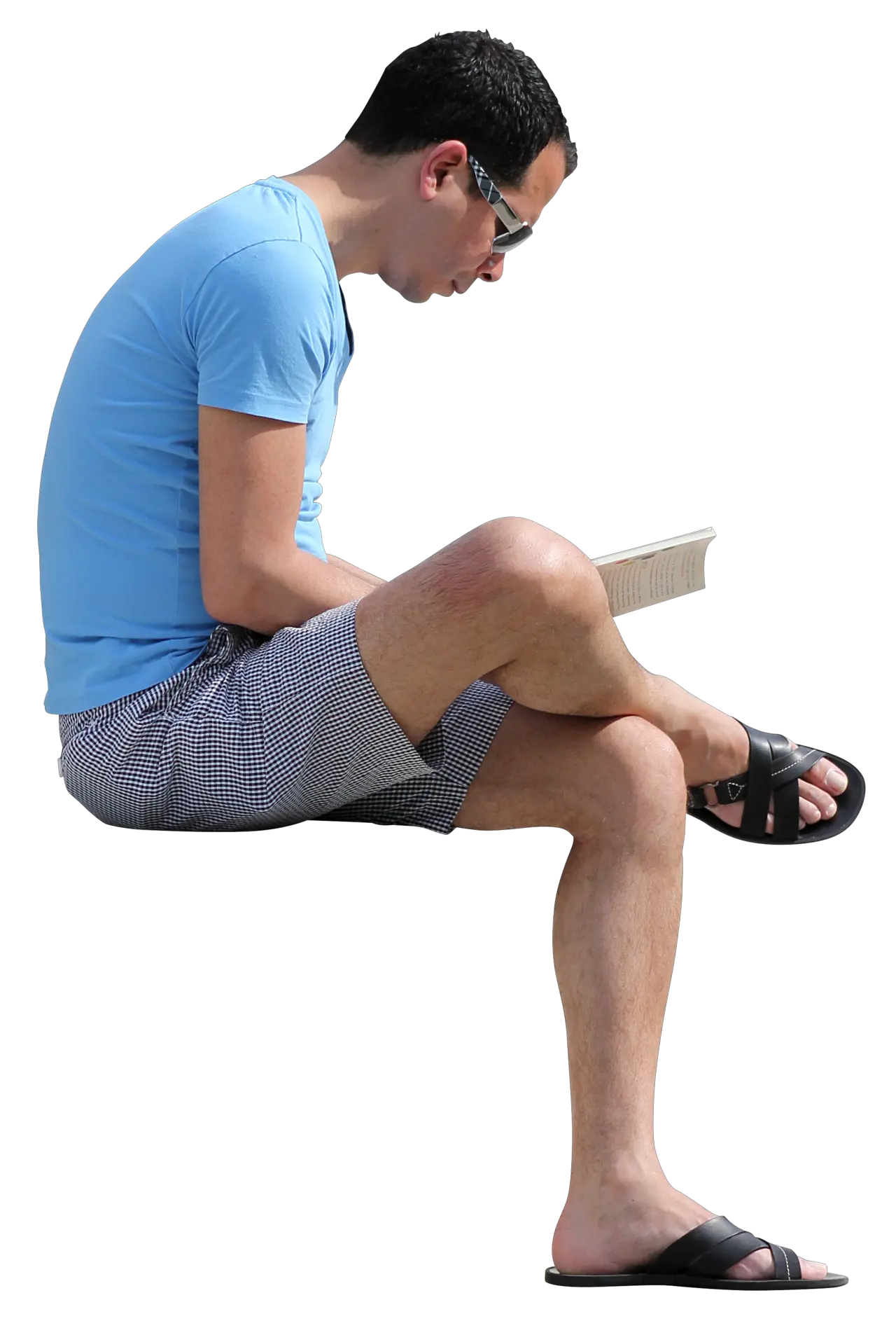 Download People Sitting Reading Png People Read Book Png People Sitting Png png