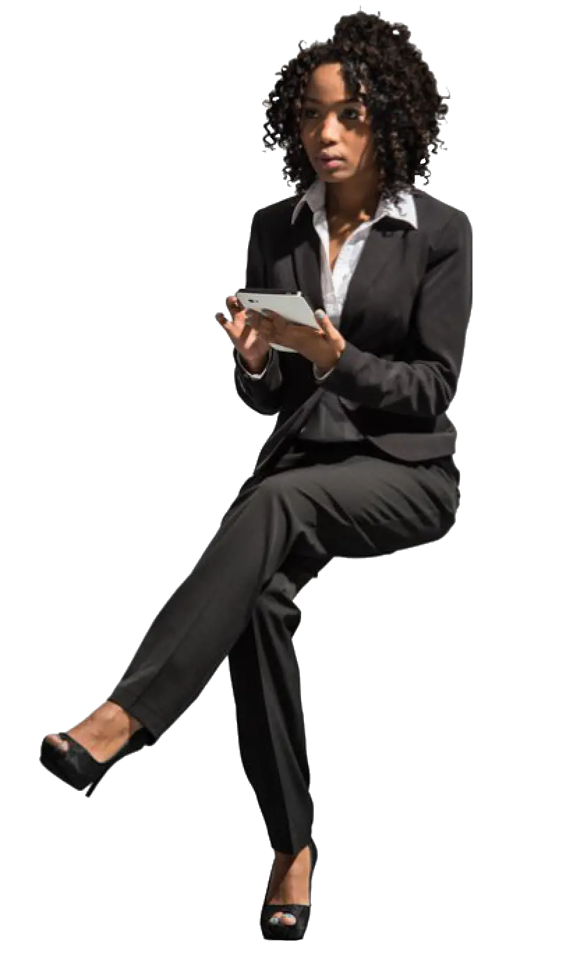 Download Hd Cutout Woman Sitting People Business People Sitting Png People Sitting Png png