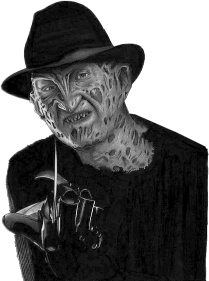 Freddy Krueger Transparent Background Freddy Krueger Png White Black Freddy Krueger Transparent