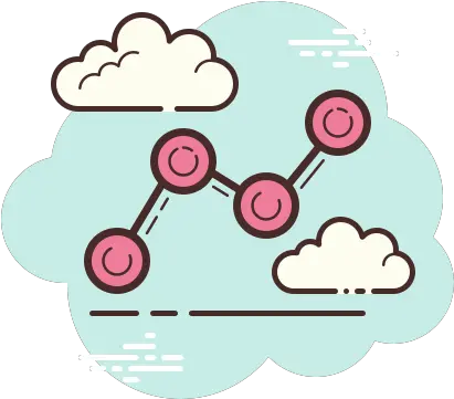 Line Chart Icon In Cloud Style Notes Aesthetic Icon Cloud Png Like Comment Share Icon