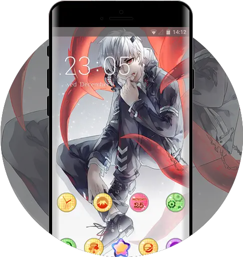 Anime Boy Free Android Theme Tokyo Ghoul Png Anime Boy Icon