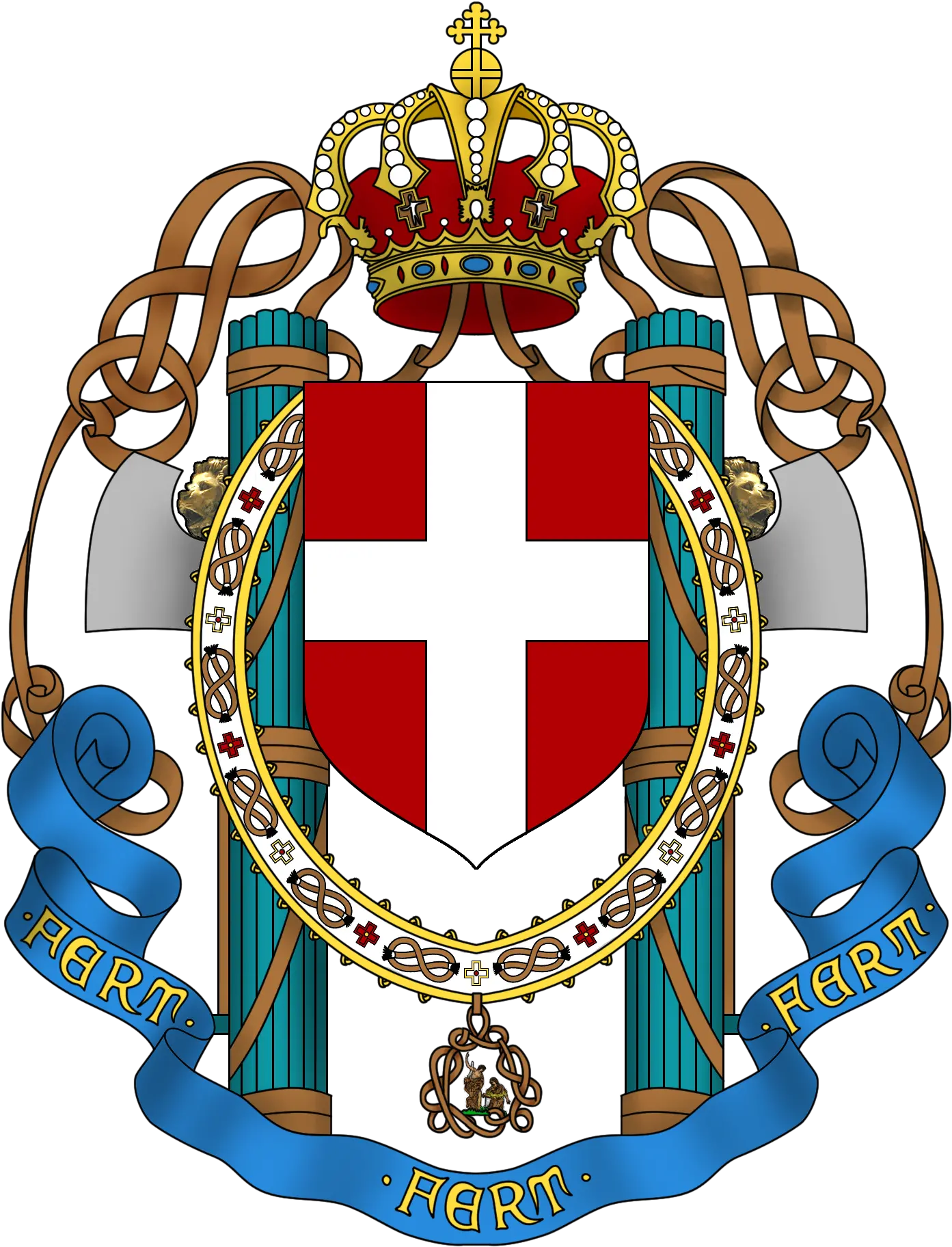 Description Coat Of Arms Italy 1929 1944png Coat Of Coat Of Arms Of House Of Savoy Italy Png