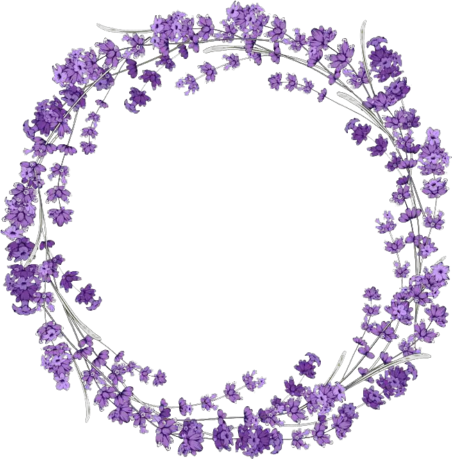 Lilac Wreath Transparent Image Purple Flower Circle Png Wreath Transparent