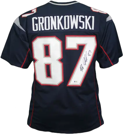 Rob Gronkowski Autographed Pro Style Short Sleeve Png Rob Gronkowski Png