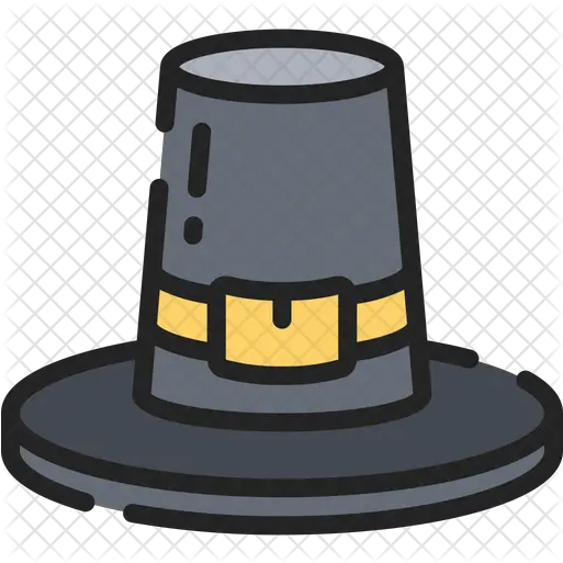 Pilgrim Hat Icon Of Colored Outline Costume Hat Png Pilgrim Hat Transparent