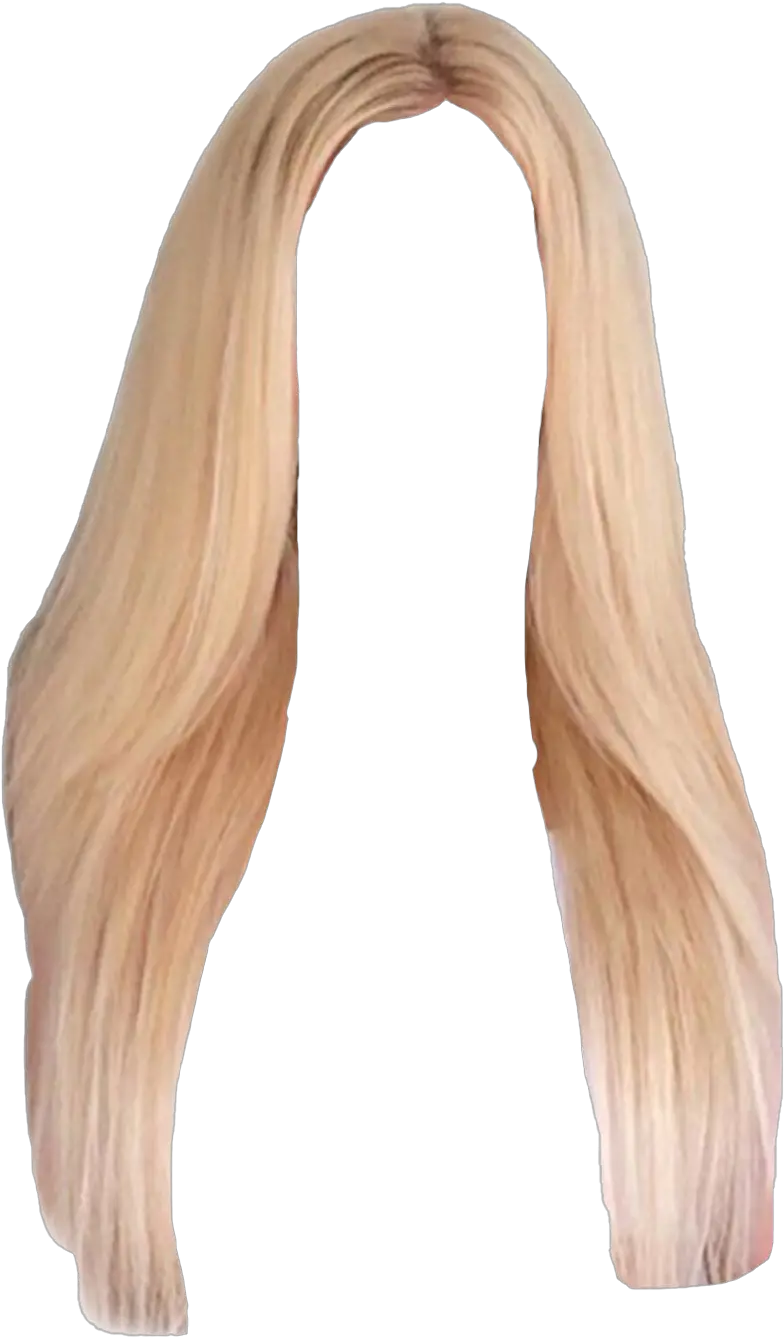 Blonde Hair Png Pic Long Blonde Hair Png Wig Transparent Background