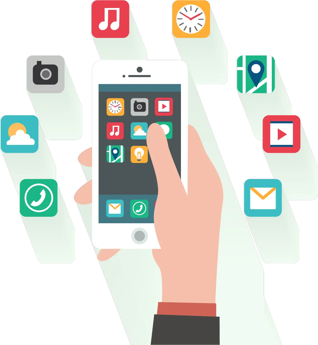 Smart Phone Vector Free Download Update Application On Phone Png Phone Vector Png png