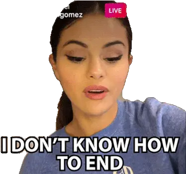 Idont Know How To End Selena Gomez Gif Photo Caption Png Selena Gomez Icon