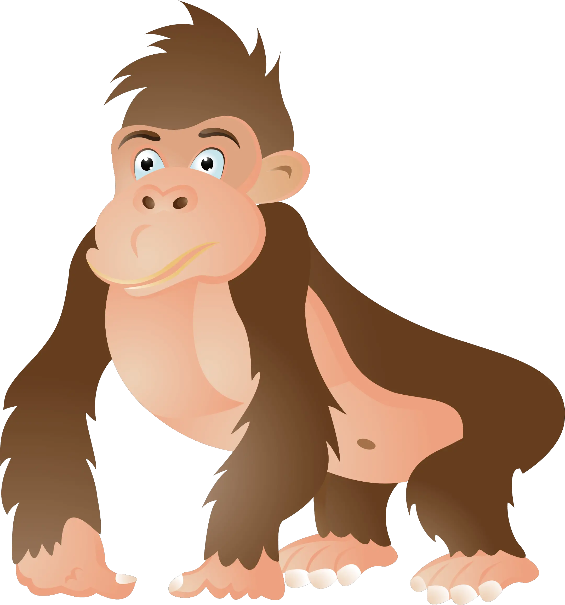 Gorilla Ape Chimpanzee Cartoon Clip Art Gorilla Cartoon Ape Clipart Png Ape Png