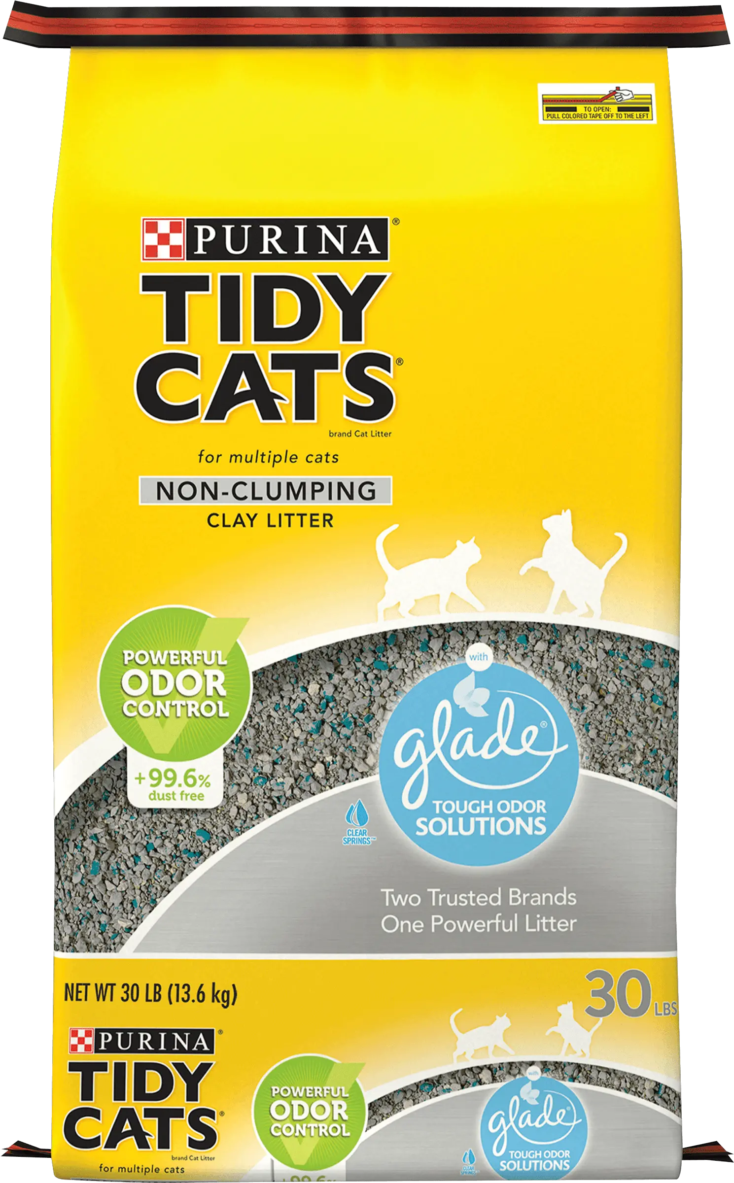 Purina Tidy Cats Non Clumping Cat Litter Glade Clear Springs Multi 30 Lb Bag Pet Png Cats Transparent